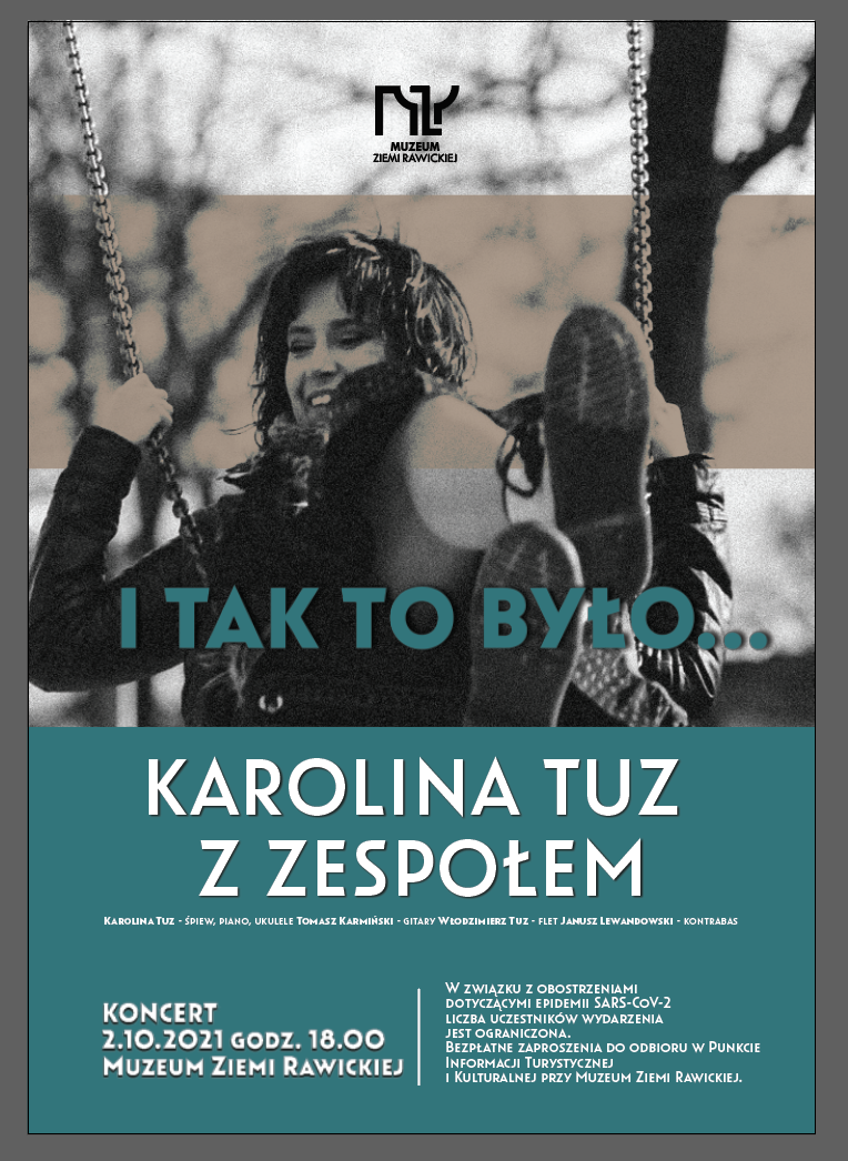 Na początku była miłość. Nie tylko do muzyki. Pochodzą z dw&oacute;ch krańc&oacute;w Polski: ona z zachodu, a on &ndash; ze wschodu. Ich drogi spotkały się we Wrocławiu. W czasie egzamin&oacute;w wstępnych do Akademii Muzycznej pewnie niejednokrotnie mijali się na korytarzu, ale wciąż nie wiedzieli o swoim istnieniu... P&oacute;źniej ona całymi dniami ćwiczyła na fortepianie, on w sali obok grał na flecie. Aż do dnia, kiedy zrozumieli, że łączy ich nie tylko muzyka. Poznali się i zakochali... Od tego czasu grają razem. Miłość i przyjaźń stworzyły fundamenty grupy muzycznej Karolina Tuz z zespołem. Karolina to jego serce, człowiek-orkiestra: komponuje, aranżuje, śpiewa i gra na kilku instrumentach, a od niedawna także nagrywa i produkuje muzykę. Włodek Tuz opr&oacute;cz gry na flecie i innych instrumentach dętych, jest m&oacute;zgiem całej operacji: umawia pr&oacute;by i koncerty, pilnuje wszystkich Youtub&oacute;w, Facebook&oacute;w, Spotify&oacute;w, a czasami nawet montuje teledyski! Bardzo ważne jest także muzyczne wsparcie ze strony przyjaci&oacute;ł. Tomek Karmiński i Karolina grywali wsp&oacute;lnie już jako dwudziestoparolatkowie, przez lata razem akompaniowali w czasie festiwali muzycznych. W Rawiczu wsp&oacute;łtworzą grupę artystyczną Koniugacja, a wcześniej, r&oacute;wnież w Rawiczu działali w zespole Symbollika wykonującym kompozycje Mariana Przybyła. Dziś Tomek, kt&oacute;ry został lekarzem, od rana do nocy pracuje w szpitalu, ale niemal każdą wolną chwilę spędza w towarzystwie gitary. O muzyce może z Karoliną dyskutować bez końca, a jak trzeba &ndash; zaprogramuje muzyczne sprzęty. Kreatywność to jego drugie imię. To człowiek, kt&oacute;remu nigdy nie kończą się pomysły, wyr&oacute;żnia się też świetną pamięcią &ndash; zna teksty wszystkich piosenek. Janusz Lewandowski z pasją szarpie bas &ndash; kontrabas i gitara basowa to jego muzyczne miłości. Wszyscy razem tworzą silną ekipę. Wciąż poszukują nowych brzmień. W ten spos&oacute;b powstaje muzyka, kt&oacute;rą trudno zakwalifikować do jednego nurtu czy gatunku: oryginalna, autorska, nieoczywista. Tak samo jak i teksty, w kt&oacute;re warto się wsłuchać, bo kompozycje powstają do sł&oacute;w wsp&oacute;łczesnych tw&oacute;rc&oacute;w i niosą ze sobą wiele znaczeń. Karolina wsp&oacute;łpracowała między innymi z Marzeną Sadochą, Piotrem Bielawskim, Jakubem Korthalsem czy Henrykiem Pawłowskim, wykonuje też kompozycje Mariana Przybyła. Skład: 
